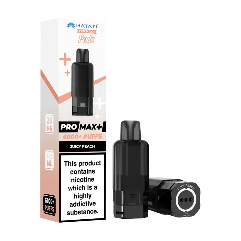 Juicy Peach Hayati Pro Max+ Refill Pack - 5mg - Vape Product