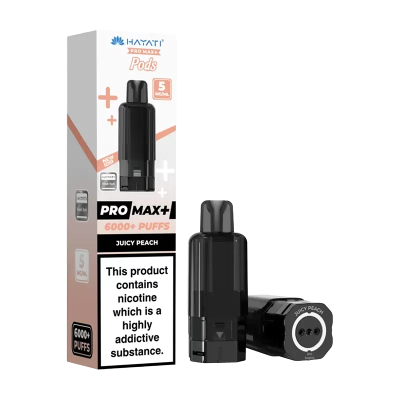 Juicy Peach Hayati Pro Max+ Refill Pack - 5mg - Vape Product - Image 3