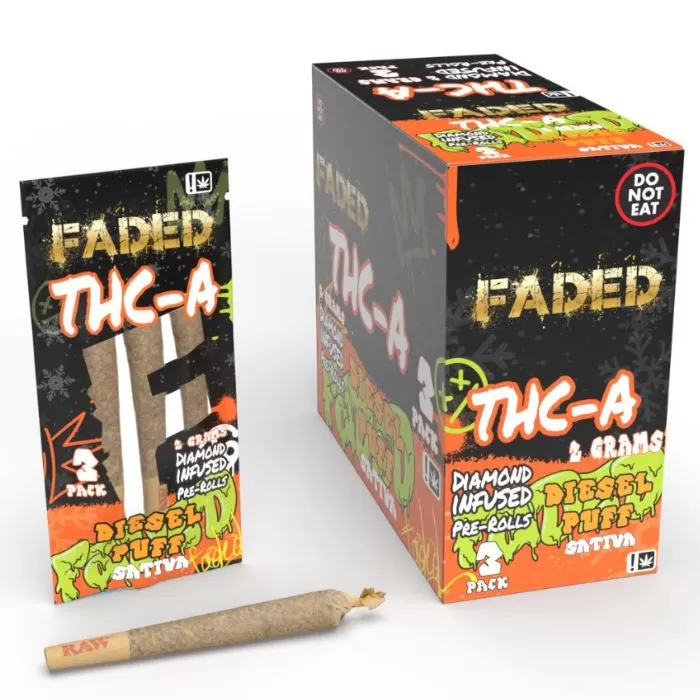 Faded THC-A Diamond Infused Pre Rolls