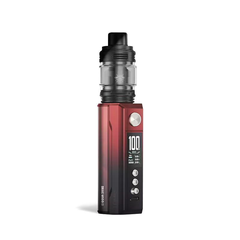 Voopoo DRAG M100S Starter Kit - Cyan & Blue, Red & Black - Image 2