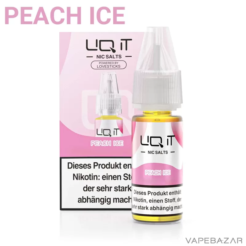 Lovesticks LIQ IT Liquid – Peach Ice - Vapebazar - Image 2