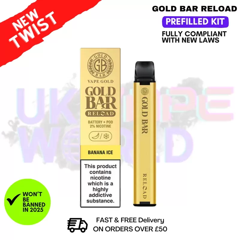 Banana ICE Gold Bar Reload Prefilled Pod Kit