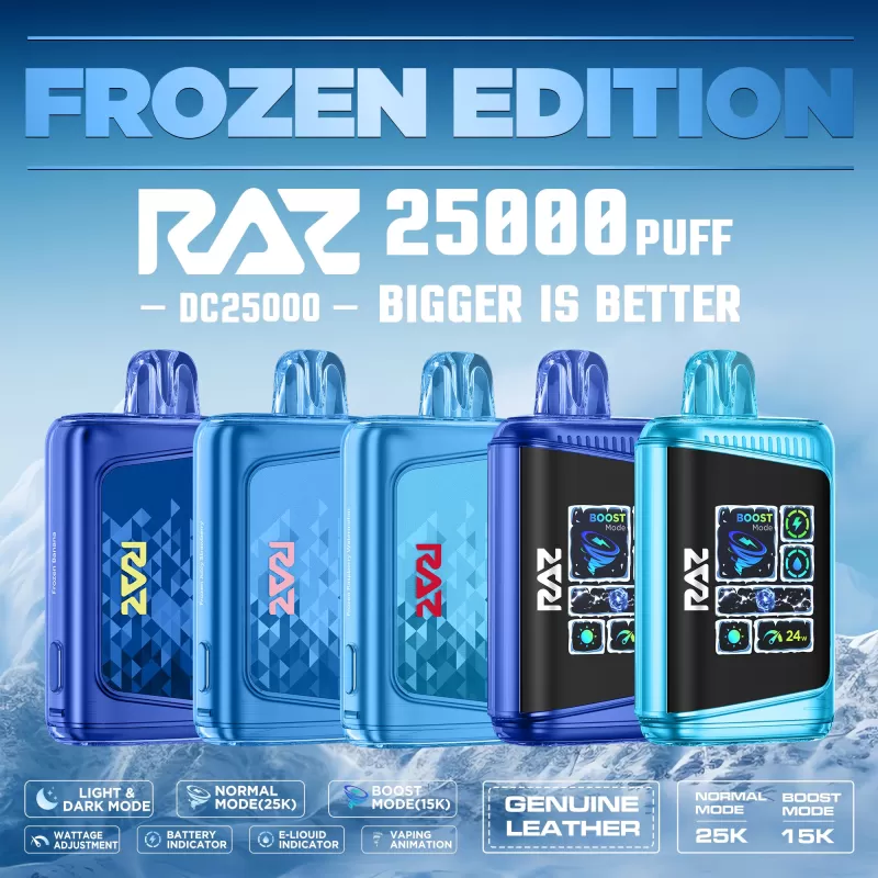 RAZ LTX 25K Puff "Frozen Edition" Disposable Device – 25000 Puffs