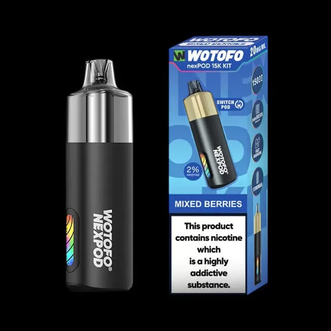 nexPOD 15K Kit 20mg - Cherry Dragon Fruit, Forest Berries; Vape Product (7F7245) (7F7245)