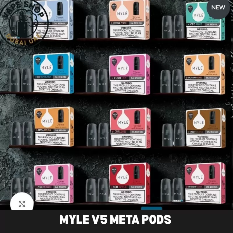 Myle V5 Meta Pods in Dubai UAE - Blueberry Lemon, Empty pod (978355)