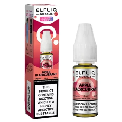 Apple Blackcurrant Nic Salt E-Liquid by Elf Bar Elfliq (10ml) - Vape Product, Vape Product