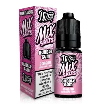 Doozy Mix Salts 10ml E-Liquids - Bubblegum, Cream Tobacco; Vape Product, Vape Product