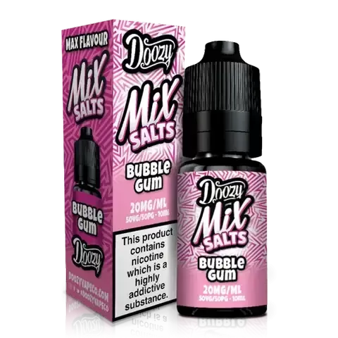 Doozy Mix Salts 10ml E-Liquids - Bubblegum, Cream Tobacco; Vape Product, Vape Product