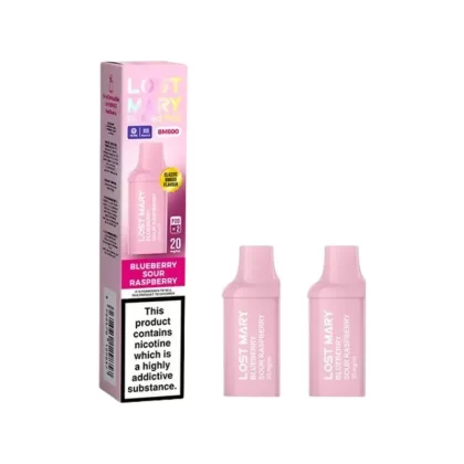 Lost Mary BM600 Blueberry Sour Raspberry Prefilled Replacement Pods