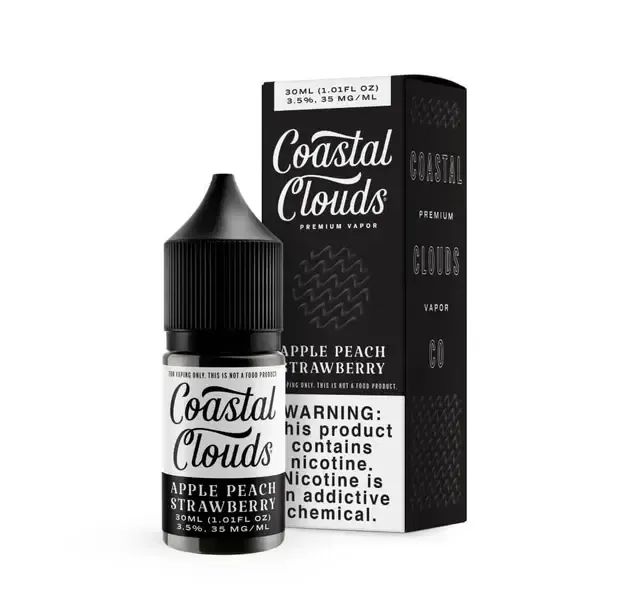 Coastal Clouds Salts Apple Peach Strawberry e-Liquid 30mL - Vape Product, Vape Product (3BDECD)