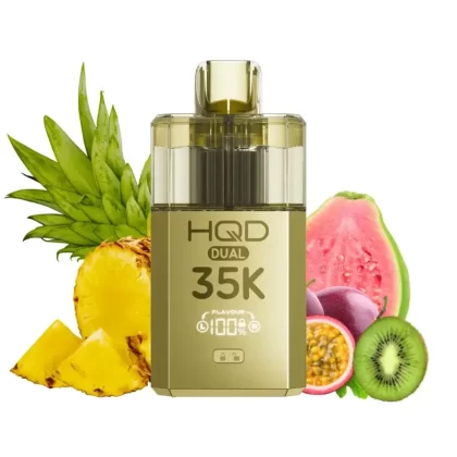 HQD Dual 35K Starter Kit – Pineapple Ice & Kiwi Passion Fruit Guava 20mg