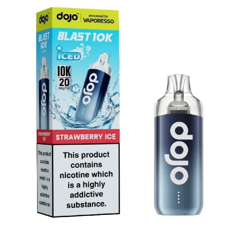 Vaporesso Dojo Blast 10k Prefilled Pod Kit Strawberry Ice - Nicotine Strength#20mg (9F90C6) (9F90C6)