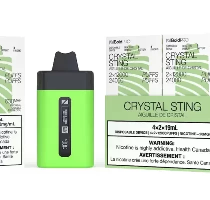 ZBOLD PRO Disposable Vape – Zpods – 24K Puffs Combo – Crystal Sting
