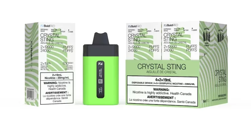 ZBOLD PRO Disposable Vape – Zpods – 24K Puffs Combo – Crystal Sting