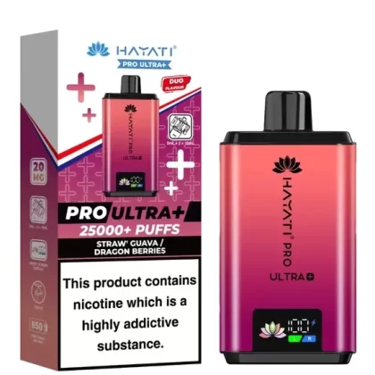 Hayati Pro Ultra Plus 25000+ Straw Guava / Dragon Berries