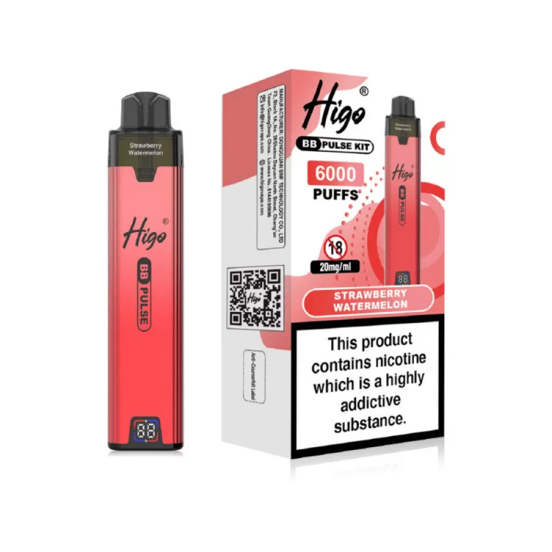 Higo BB Pulse 6000 Prefilled Pod Kit Strawberry Watermelon - 20mg