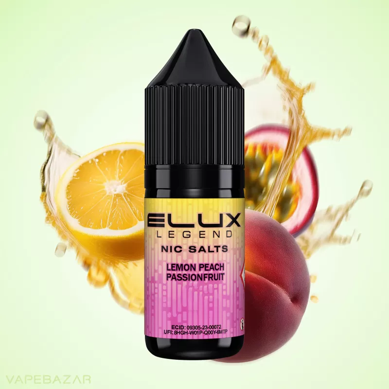 ELUX Legend Nic Salts – Lemon Peach Passionfruit - 20mg/ml, 10mg/ml; Propylenglykol, Glycerin