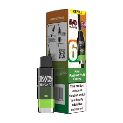 Kiwi Passionfruit Guava IVG SAVR Refill Pack - 20mg - Vape Product (362BDE)