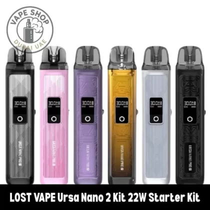 LOST VAPE Ursa Nano Pro 2 Kit 30W Pod System 1000mAh Vape Kit - Black Mecha, Classic Black