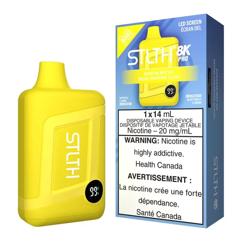 STLTH 8K Pro Disposable Vape Device - Hawaiian Mist Ice - 20mg/ml