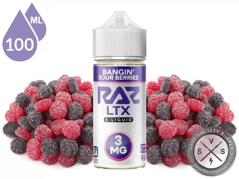Bangin’ Sour Berries Pod Juice x RAZ LTX 100ml