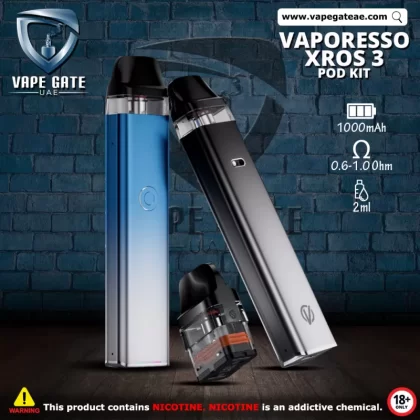 VAPORESSO XROS 3 1000mAh POD SYSTEM - Space Grey