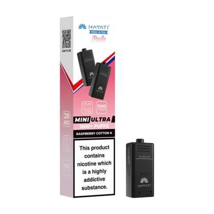 Raspberry Cotton K Hayati Mini Ultra Refill Pack - 20mg - Vape Product (4C33FA)