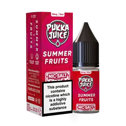 Summer Fruits Nic Salt By Pukka Juice - 10mg