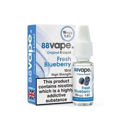 88Vape Original Fresh Blueberry 10ml E-Liquid – 16mg