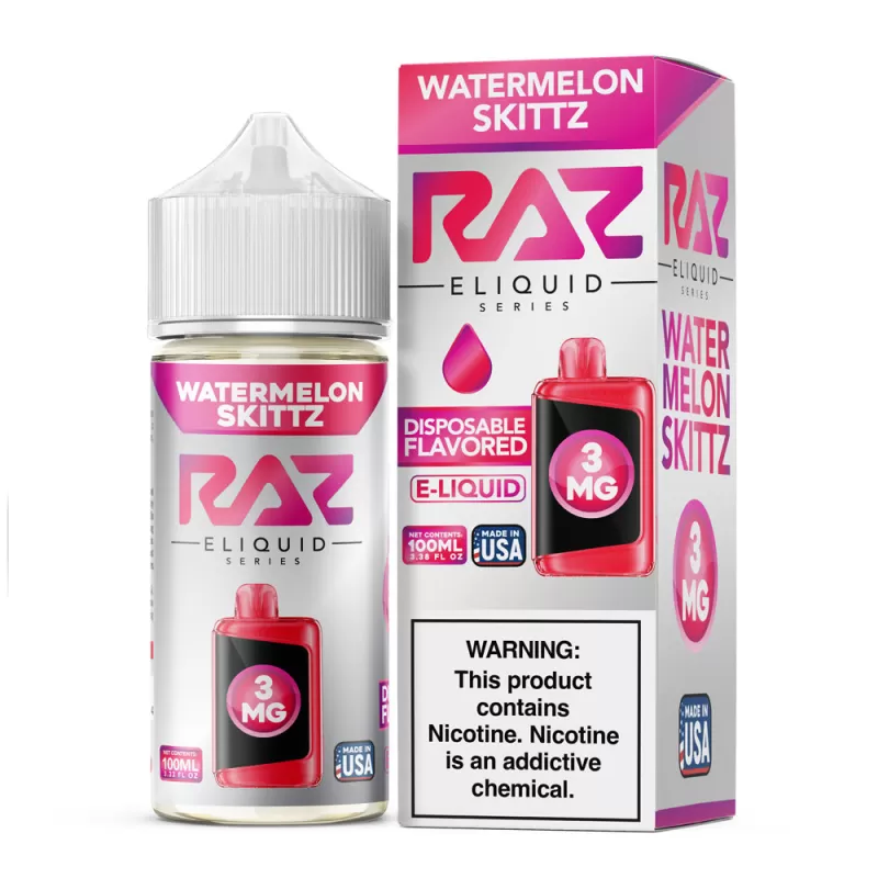 RAZ - Watermelon Skittz - 100ML E-Liquid - 6MG