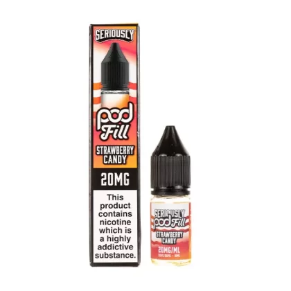 Strawberry Candy Nic Salt E-Liquid by Seriously Pod Fill - Vapesuperstore Co