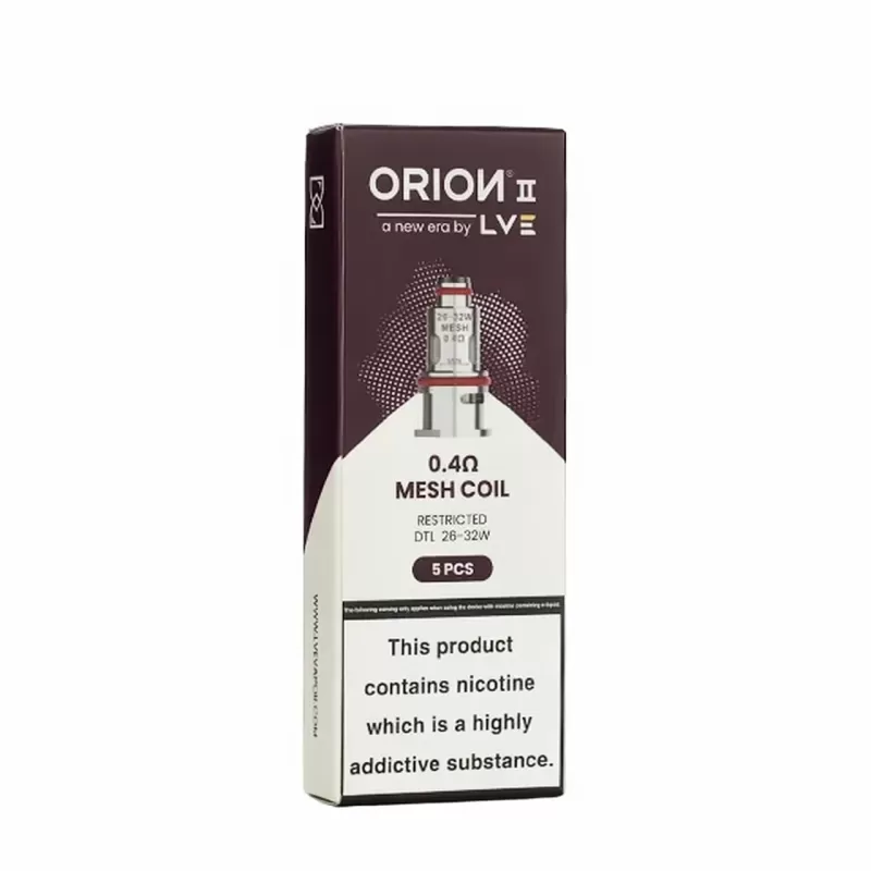 LVE Orion II 0.4ohm Mesh Replacement Coils 5-Pack - Image 3