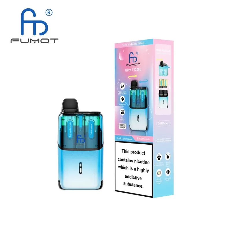 RandM Fumot T32000 Ultra Prefilled Pod Kit Blue Razz lemonade / Pink Lemonade - Nicotine Strength#20mg (DB633F)