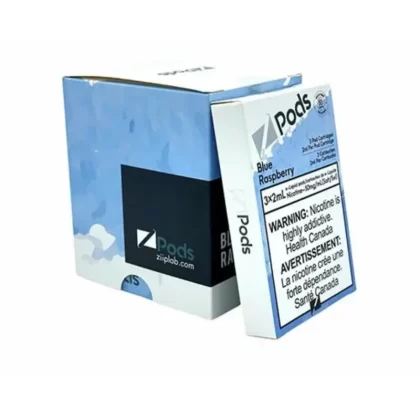 Z pods STLTH Compatible – Blue Raspberry - Supreme Nic Blend 20MG with 50MG Throat Hit; Ontario, Outside Ontario
