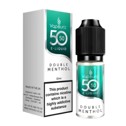 Double Menthol E-Liquid 50/50 Series by Vapouriz (10ml) - 12mg