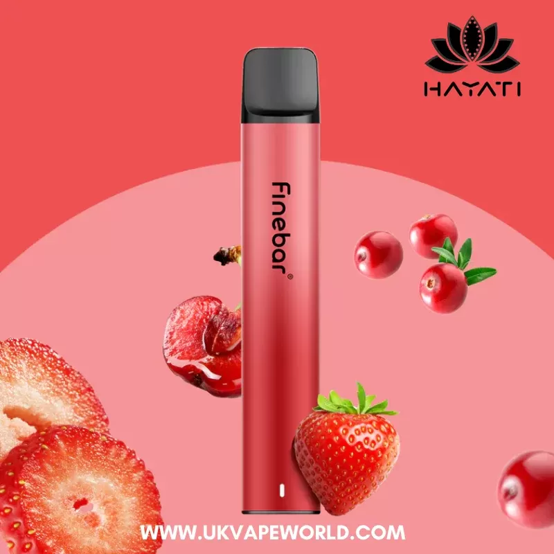 Strawberry Cherry Cranberry Hayati Finebar Prefilled Pod Kit – 5 For £15