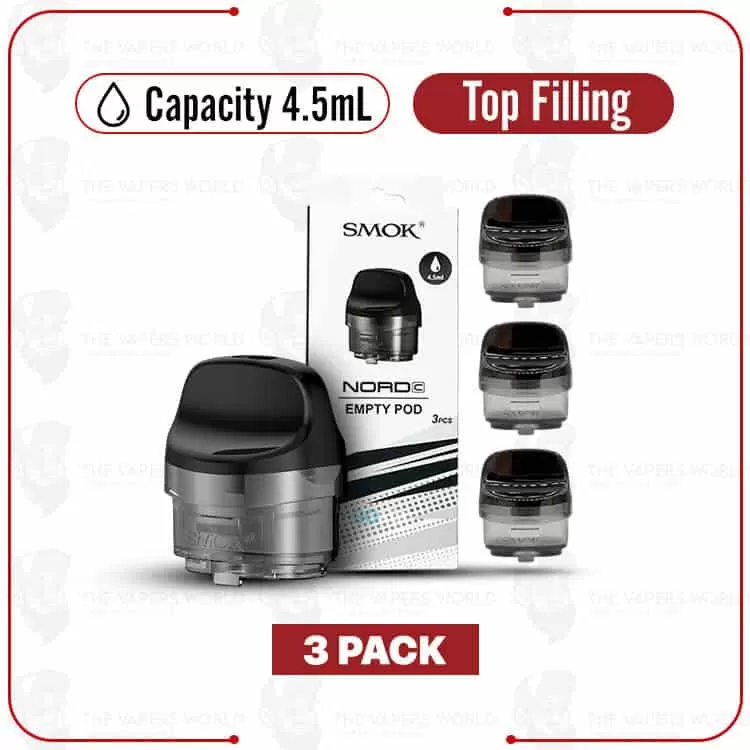 SMOK NORD C Empty Replacement Pod Cartridge – 3PK - Thevapersworld