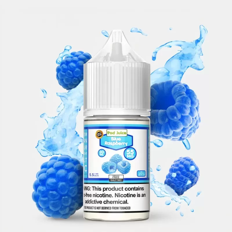 Blue Raspberry SALT – Pod Juice – 30mL Synthetic Nic Salt