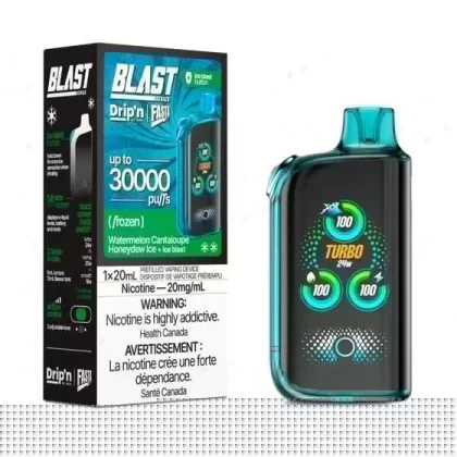 Drip’n by Envi x Fasta Blast 30K Disposable – Watermelon Cantaloupe Honeydew Ice
