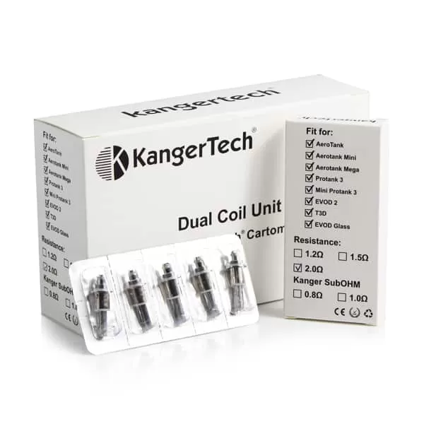 KangerTech Dual Coil Protank 3 AeroTank EVOD2 – 1.8 oHm - Vapestorm Co