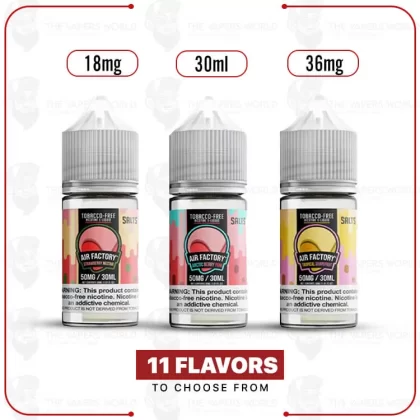 Air Factory Salt E-Liquid Vape 30ml - Thevapersworld