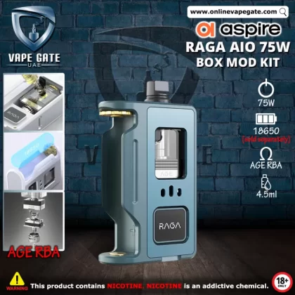 Aspire Raga AIO 75W Box Mod Kit - Black