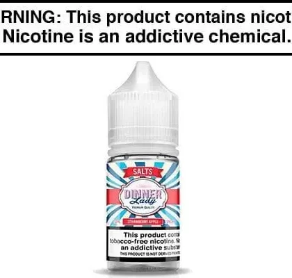 STRAWBERRY APPLE BY DINNER LADY SALTS 30ML - Vapejuice