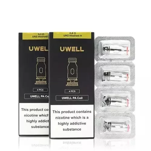 4x Uwell PA Coils 0.80ohm Uwell Crown D 1100mAh – DTL & RDTL Pen Style