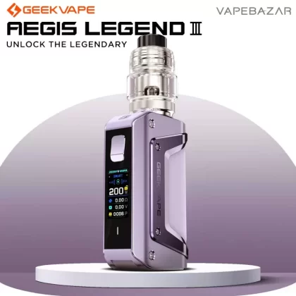 GeekVape Aegis Legend 3 Kit – Purple - Pod Kit / Geek Vape / 5 - 200 Watt / 5.5ml / USB-C / max. 12 Volt