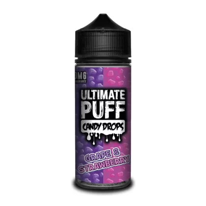 Ultimate Puff Candy Drops Grape & Strawberry 100ml Shortfill E-Liquid - Vapourdeal Co