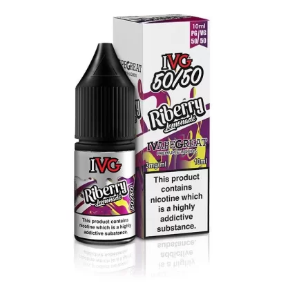 IVG 50/50 Riberry Lemonade 10ml Nic Salt Vape Juice - Strength 6mg