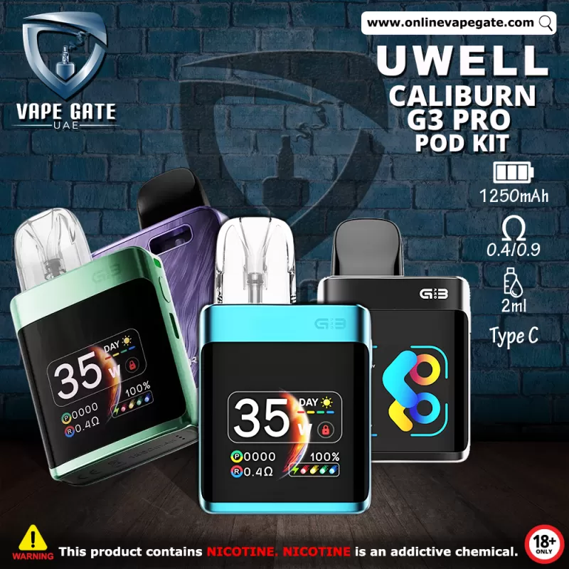 Uwell Caliburn G3 Pro Koko Pod System Kit 1250mAh - Midnight Black
