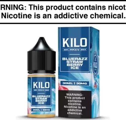 Blue Razz Strawberry Ice by KILO Salt Nic 30ML - Vape Product, Vape Product (C8279D)