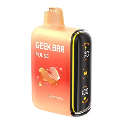 Geek Bar Pulse Disposable Vape Device – Sour Peach Ice 16ml - Nicotine Strength#20mg/ml